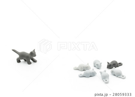 ネズミとネコ: mice and cat 28059333