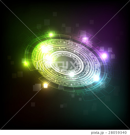 Abstract background with colorful futuristic 28059340