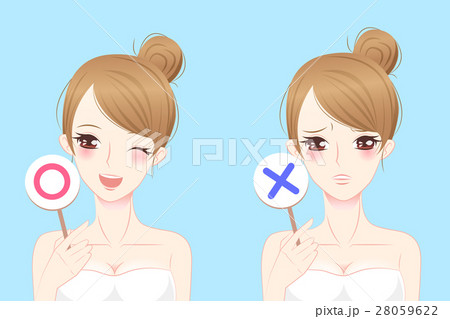 cartoon skincare woman 28059622