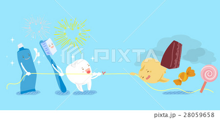 tooth in the tug of war 28059658