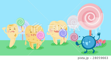 cartoon decay tooth problem 28059663