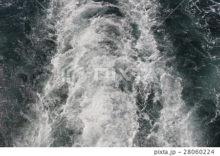 Wake of a cruise ship on the open ocean Wake of a cruise ship on the open ocean 28060224