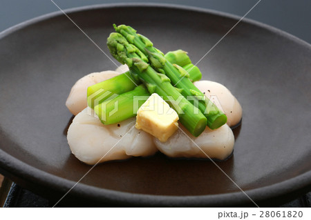 帆立とアスパラのバター焼き 帆立とアスパラのバター焼き 28061820