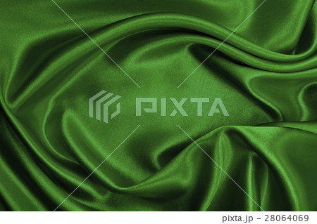 Smooth elegant green silk or satin luxury cloth 28064069