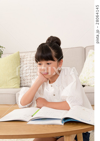 勉強する女の子 28064145
