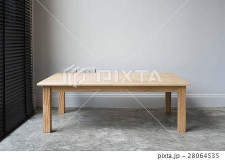 Wood table in modern room,work space 28064535