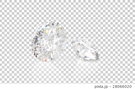ダイヤモンド２点 透過pngなので お好きな背景色をのイラスト素材 28066020 Pixta