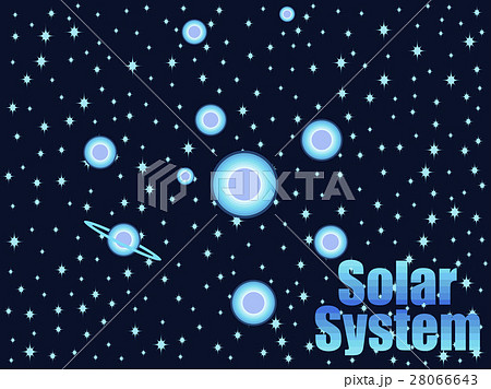Solar system in 80's retro style. Space travel.  28066643