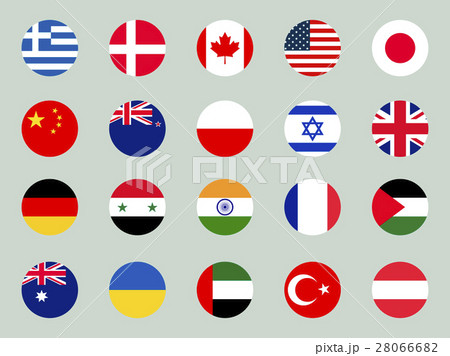 Collection of flags of world on white background 28066682