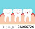 Teeth icon character with red gum 28066720