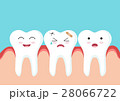 Teeth icon character with red gum 28066722