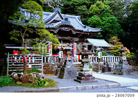 伊豆　白濱神社　拝殿　（ 伊古奈比咩命神社 ） 静岡県 下田市 白浜 28067009