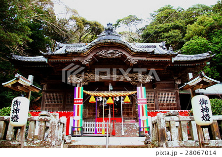 伊豆　白濱神社　拝殿　（ 伊古奈比咩命神社 ） 静岡県 下田市 白浜 28067014