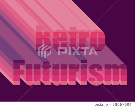 Retro Futurism. Stylistic inscription 80s. Vector 28067604
