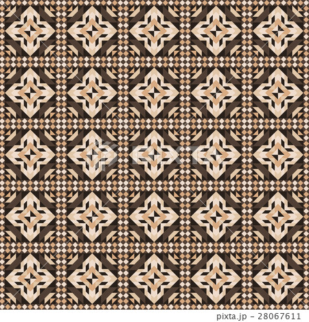 Linoleum seamless pattern. Brown color. Vector 28067611
