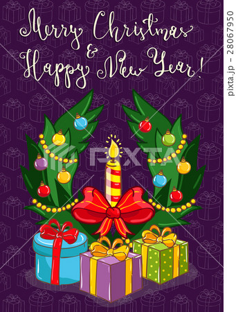 Merry Christmas and New Year Holiday Concept 28067950