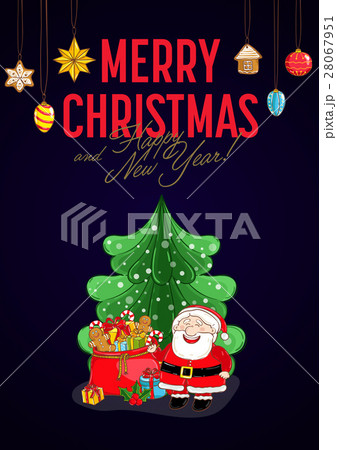 Merry Christmas and New Year Holiday Concept Merry Christmas and New Year Holiday Concept 28067951