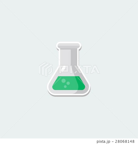 Colorful science symbol - laboratory beaker 28068148