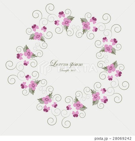 template for folder, business card and invitation 28069242