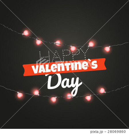 Valentines greeting card. Happy Valentines Day 28069860