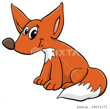 young fox cartoon character young fox cartoon character 28071272