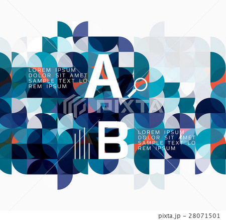 Abstract circle geometric composition isolated on Abstract circle geometric composition isolated on 28071501