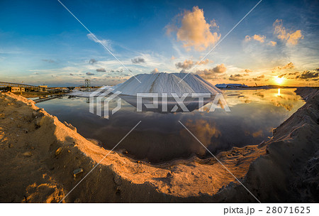 Natural sea salt producing, Las Coloradas, Mexico Natural sea salt producing, Las Coloradas, Mexico 28071625