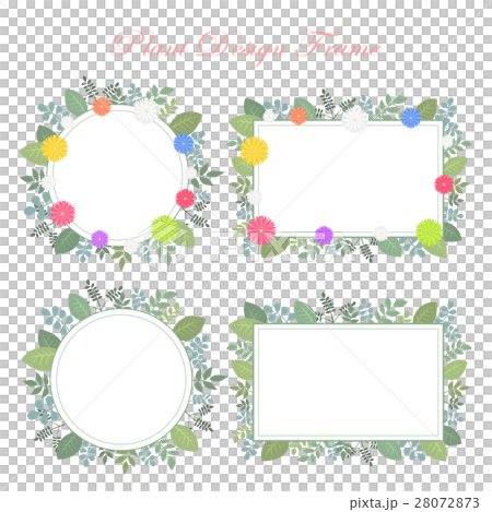 Plant frame illustration set Plant frame illustration set 28072873