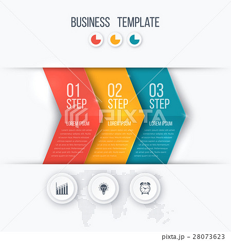 Business project template with arrows 28073623