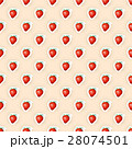 Seamless pattern background with raspberry fruit 28074501