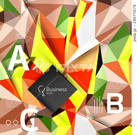 Low poly polygonal triangle abstract background 28075678