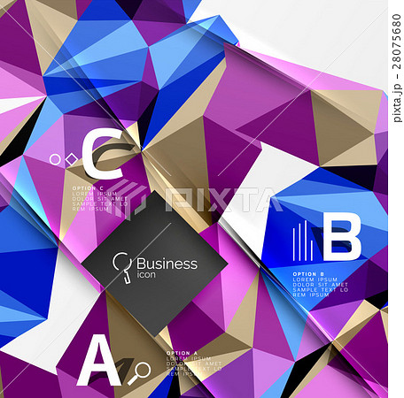 Low poly polygonal triangle abstract background 28075680