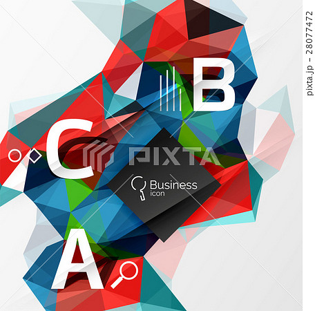 Mosaic low poly abstract background with Mosaic low poly abstract background with 28077472