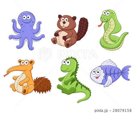 cartoon animals collection 28079158