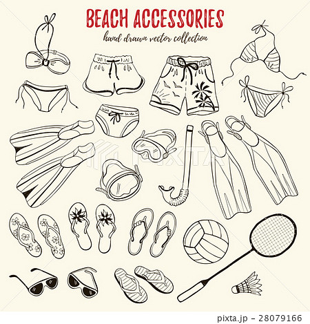 Beach accessories collection 28079166