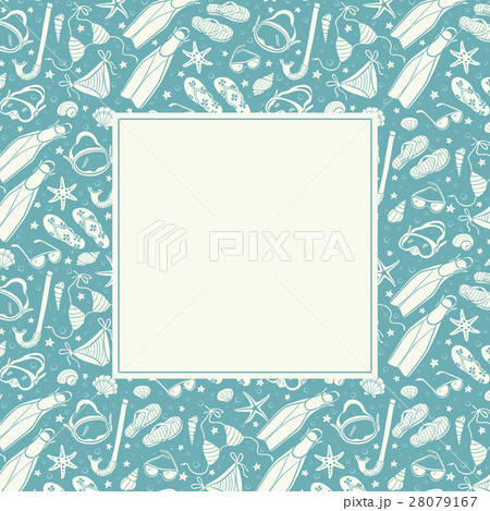 beach accessories  pattern 28079167