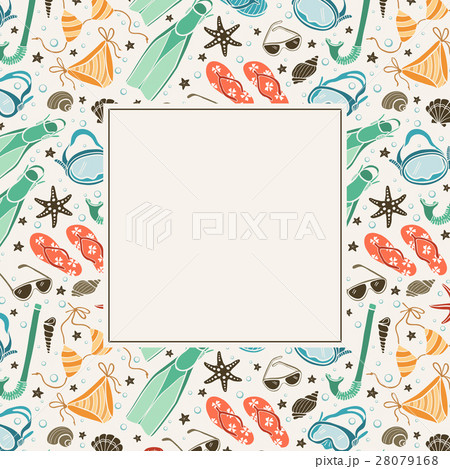 beach accessories  pattern 28079168