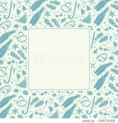 beach accessories  pattern 28079169