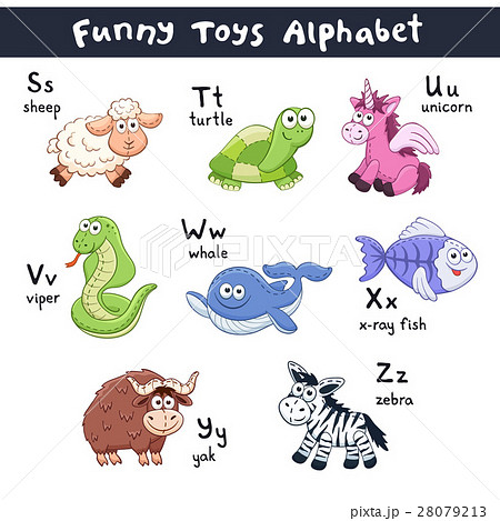 Cartoon animals alphabet Cartoon animals alphabet 28079213