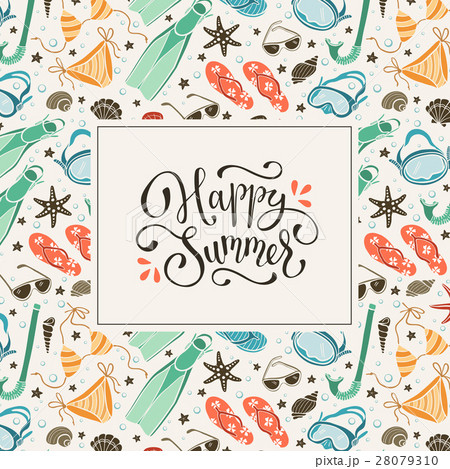 beach accessories  pattern 28079310