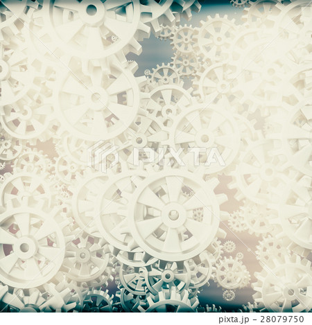 White gears and cogs macro White gears and cogs macro 28079750