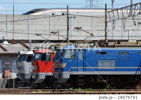 EF510　電気機関車　3色並び　北陸新幹線 28079791