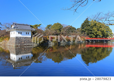 小田原城 ニの丸隅櫓と学橋 小田原城 ニの丸隅櫓と学橋 28079823