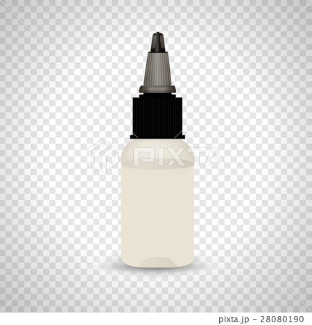 White vape bottle with liquid. Electronic 28080190
