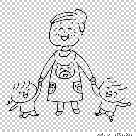 働くシニア女性 保育士 笑顔 モノクロ 求人 求職 働くシニア女性 保育士 笑顔 モノクロ 求人 求職 28083552