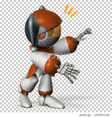 声をかけるキュートなロボット 声をかけるキュートなロボット 28084146