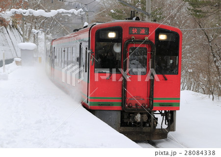 冬の男鹿高原駅（野岩鉄道） 28084338