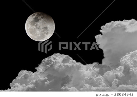 Backgrounds night sky of the full moon. 28084943