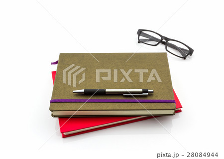 Group of book ,pen and glasses. 28084944