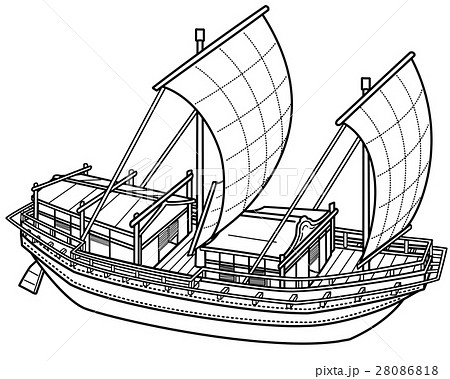 遣明船のイラスト素材 28086818 Pixta